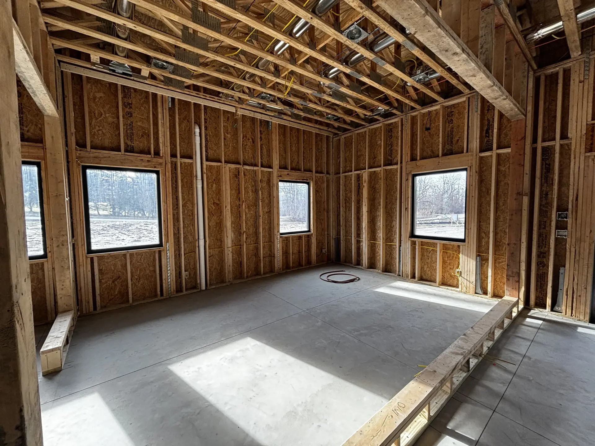 Future conference room looking to exterior